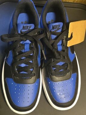 Nike Men’s Low-Top Sneakers in Blue and Black